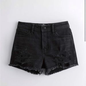 Vintage stretch ripped high rise mom shorts hollister 0 25